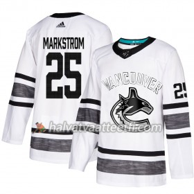 Miesten NHL Vancouver Canucks Pelipaita Jacob Markstrom 25 2019 All-Star Adidas Valkoinen Authentic